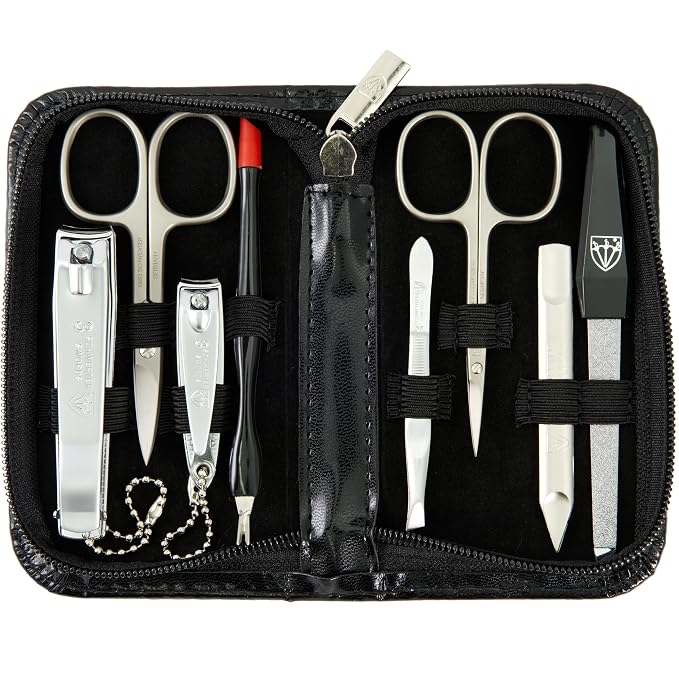 3 Swords Germany – brand quality 8 piece manicure pedicure grooming kit set by 3+Swords+Germany