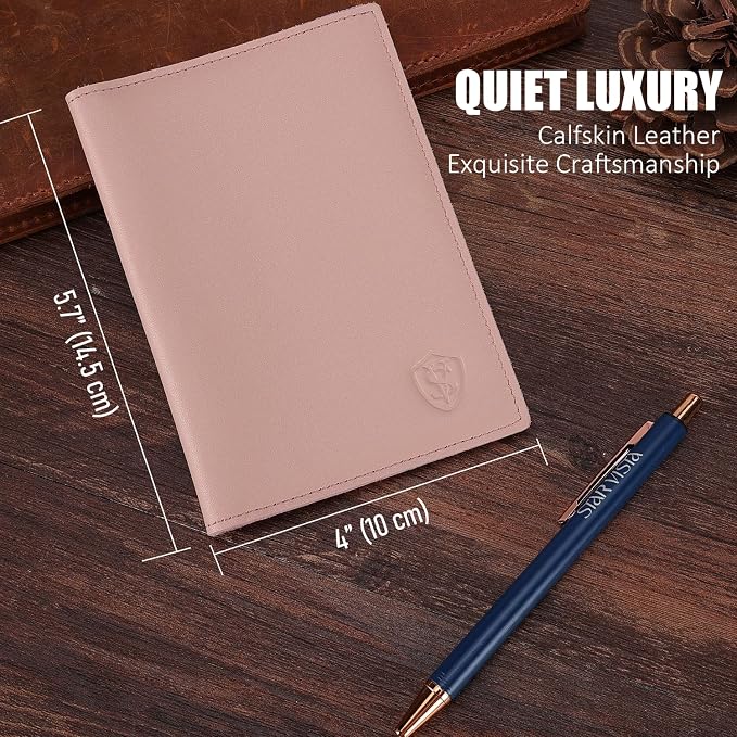 STAR VISTA Albatross Leather Travel Passport Holder, Minimalist Design - Image 2