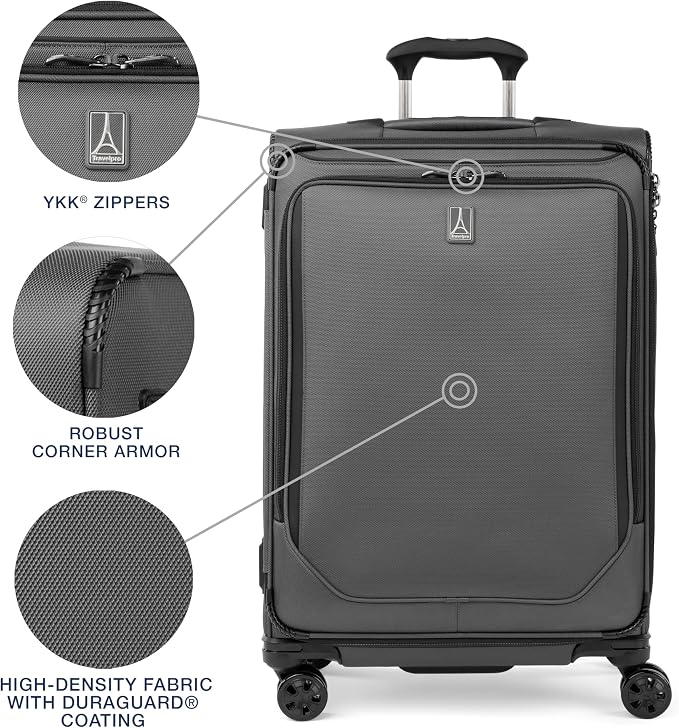 Travelpro Crew Classic Lightweight Softside Expandable Checked Luggage - Image 4