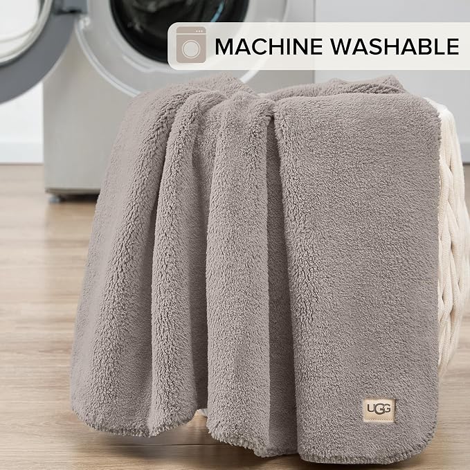 UGG Whitecap Plush Throw Blanket Fleece Lightweight Soft Throw - Image 6