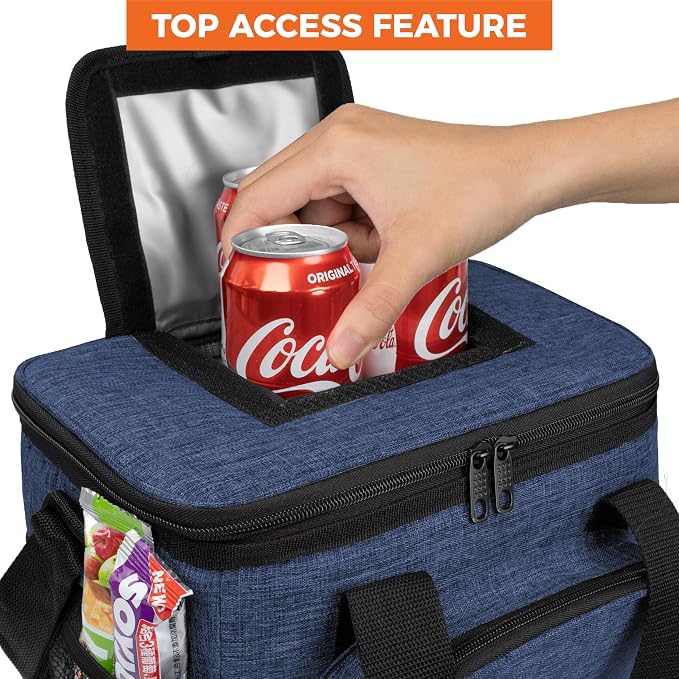 OPUX Soft Cooler Bag, Insulated Collapsible Lunch Cooler Tote - Image 4