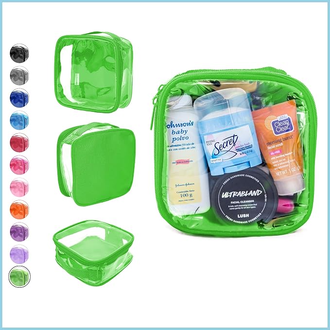 Clear TSA Approved 3-1-1 Travel Toiletry Bag - Image 2