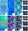 6 Pack Microfiber Lightweight Beach Towel Sand Free Quick Dry Absorbent Thin by WIDDONEN