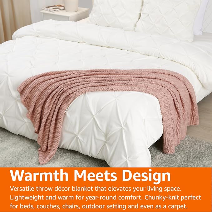 Amazon Basics Chunky Cable Knit Throw Blanket - Image 7