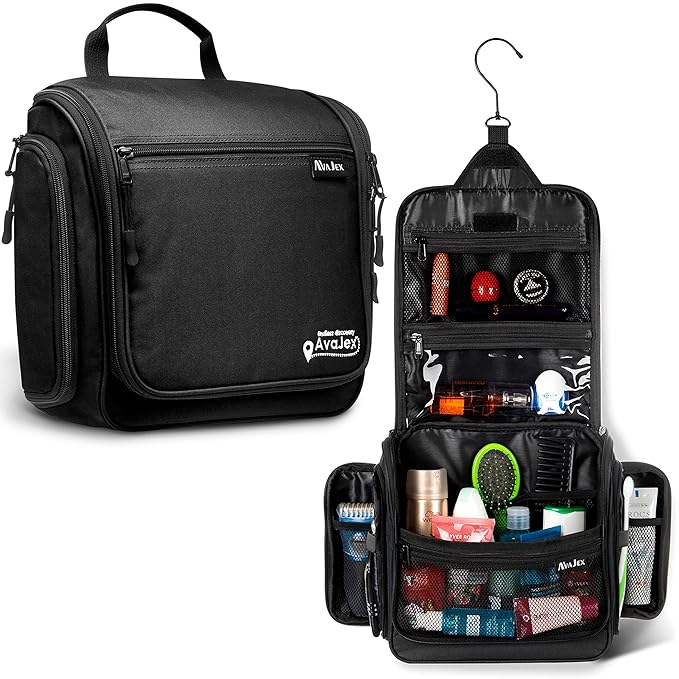 Travel Toiletry Bag for Men and Women by AvaJex