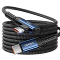 USB C Cable 10ft 100W Right Angle Fast Charging Cord, Nylon Braided USB 2.0 by toocki