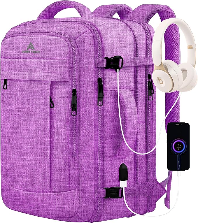 50L Carry On Backpack, Extra Large Laptop Backpack, Travel Backpack by AREYTECO