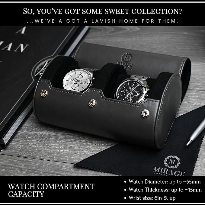 2 Watch Roll Travel Case for Men - Image 3