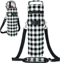 opux Wine Bag Single Bottle Carrier Tote, Insulated Wine Cooler Bag by OPUX
