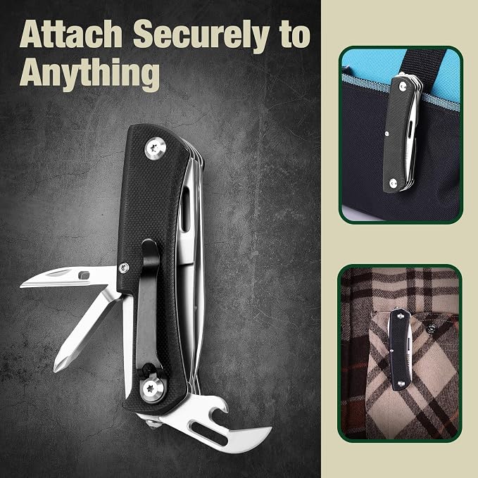 MOSSY OAK Multitool Pocket Knife, 10-in-1 Folding Pocket Knife Multitool - Image 5