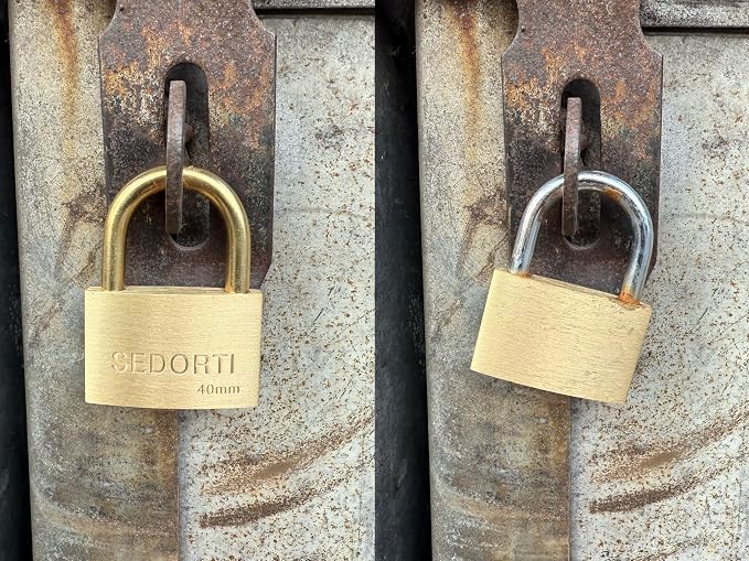 Rust Proof Lock, Solid Brass Padlock - Image 4