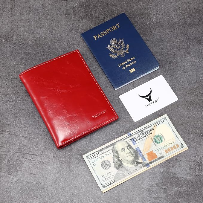 HISCOW Italian Leather Passport Holder - Image 6