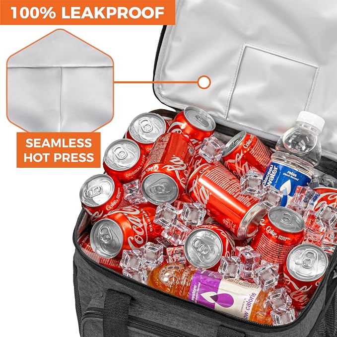 OPUX Soft Cooler Bag, Insulated Collapsible Lunch Cooler Tote - Image 7