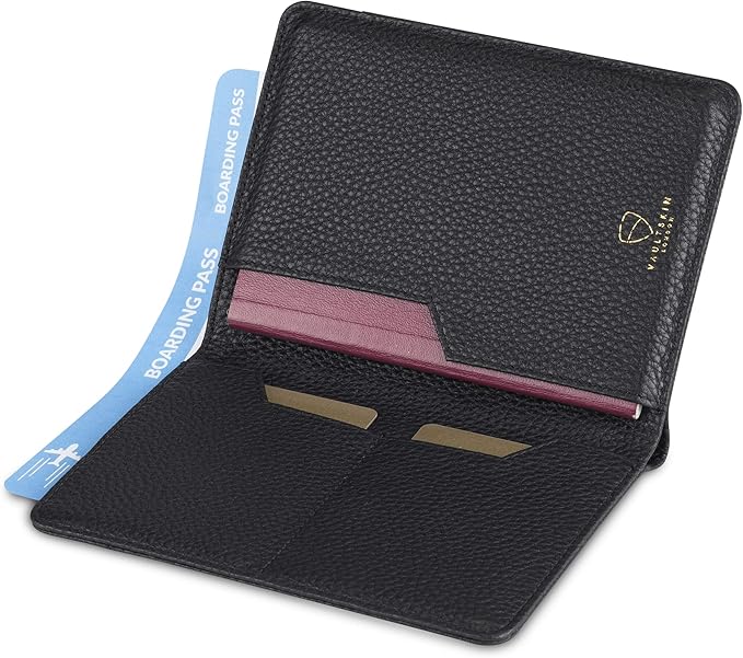 Vaultskin Leather Passport Holder, Slim RFID Blocking Travel Wallet - Image 4