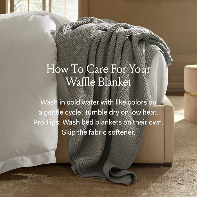 BOLL & BRANCH Waffle Bed Blanket - Image 5