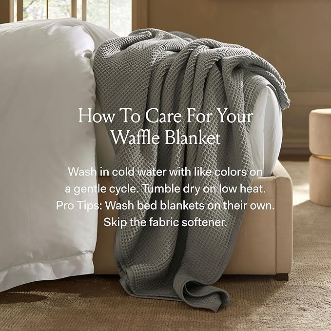 BOLL & BRANCH Waffle Bed Blanket - Image 5
