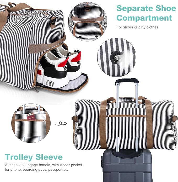 120L Duffle Bag for Travel, Large Foldable Waterproof Travel Duffel Bags - Image 4