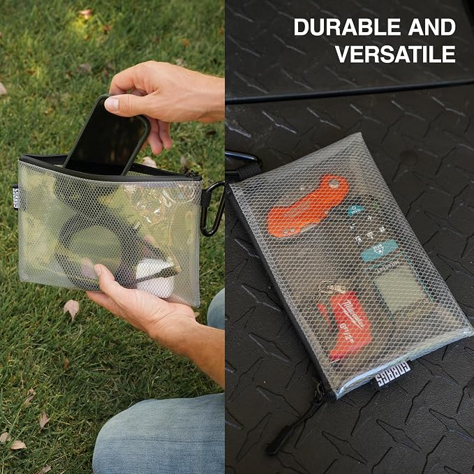 GOBAGS Air Production Multi‑Size Clear Zipper Pouch – Cable Organizer & Travel - Image 5