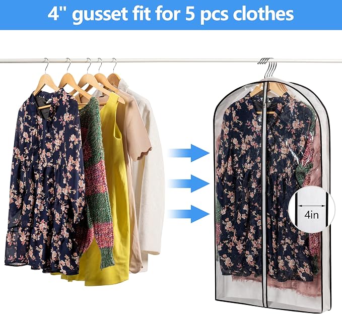 Clear Plastic Hanging Clothes Bags - Image 3