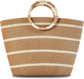 Beach Bags for Women Straw Tote Bag Summer Beach Bag Large Woven Straw Tote for by TOFUNTOY