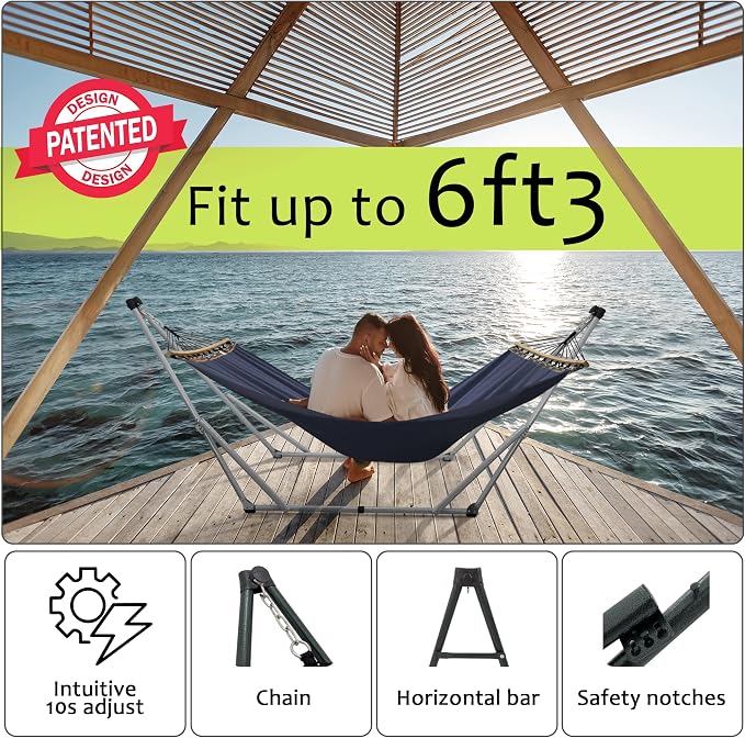 Tranquillo Ultimate Relaxation Portable Hammock Stand, Foldable Hammock Stand - Image 4