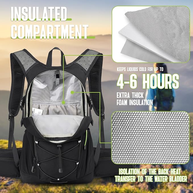 N NEVO RHINO Hydration Backpack, 18L Multipurpose Hiking Backpack - Image 2