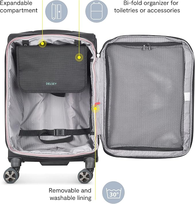 DELSEY PARIS Helium DLX Softside Expandable Luggage - Image 3