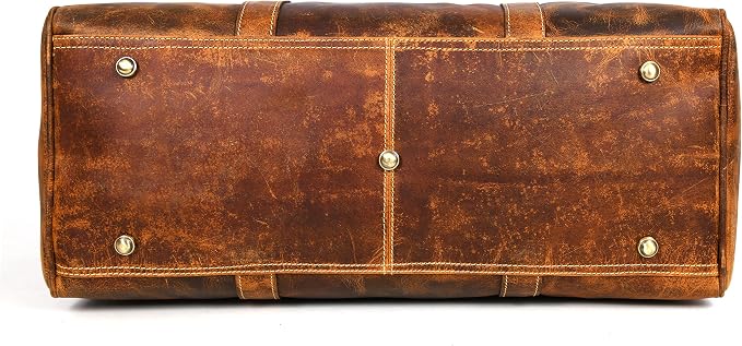 Leather Duffel Bag for Men & Women Travel, Gym Bag - Image 5