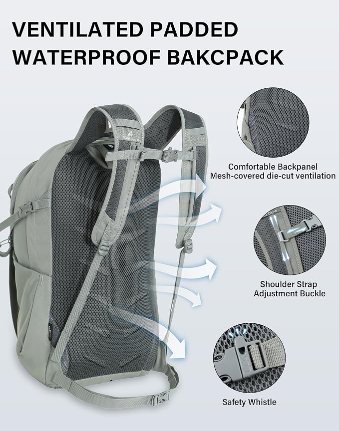 Pioneer Camp Hiking Backpack 22L Small Hiking Hydration Gear Lightweight - Image 3