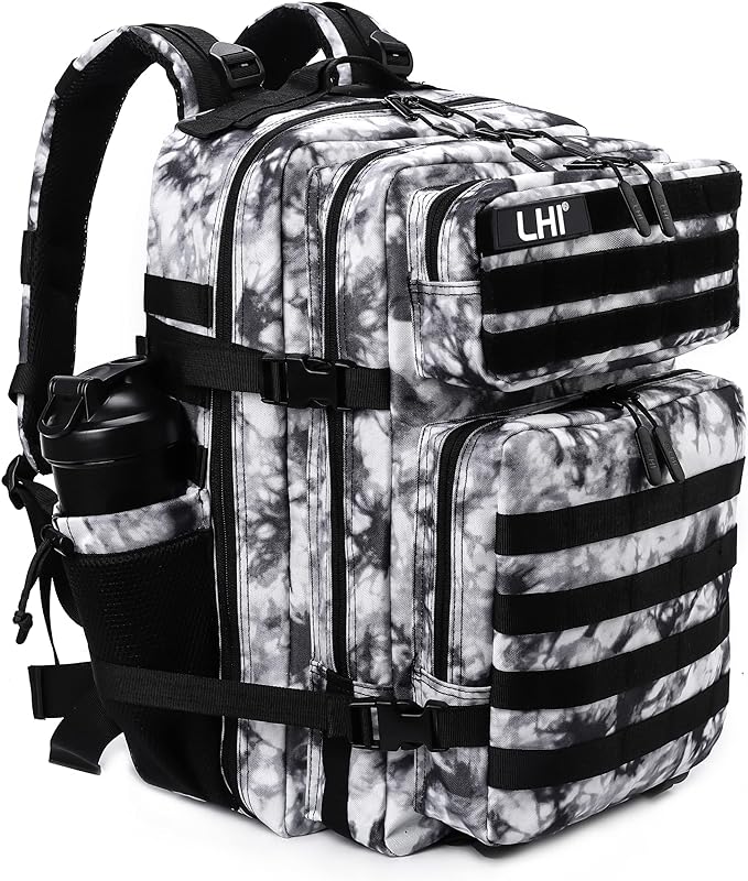 LHI Military Tactical Backpack for Men Molle Daypack 45L Army 3 Days Assault by LHI