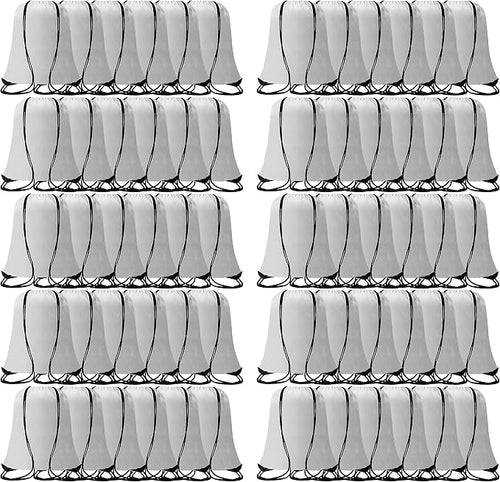 60 Pieces Drawstring Backpack Bags Sports Sackpack Bulk Cinch Gym Bag by Topspeeder