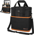 opux 6 Bottle Carrier Tote | Insulated Padded Wine Cooler Bag by OPUX