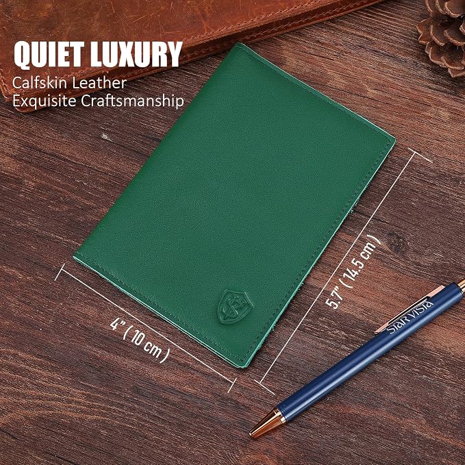 STAR VISTA Albatross Leather Travel Passport Holder, Minimalist Design - Image 2