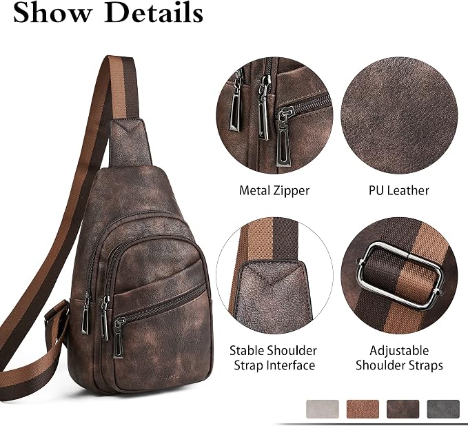 Sling Bag Crossbody Bags for Women Small Cross Body Bag Fanny Packs Chest Sling - Image 5
