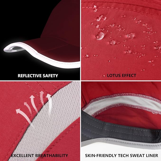 GADIEMKENSD Reflective Folding Outdoor Hat Unstructured Design UPF 50+ Sun - Image 6