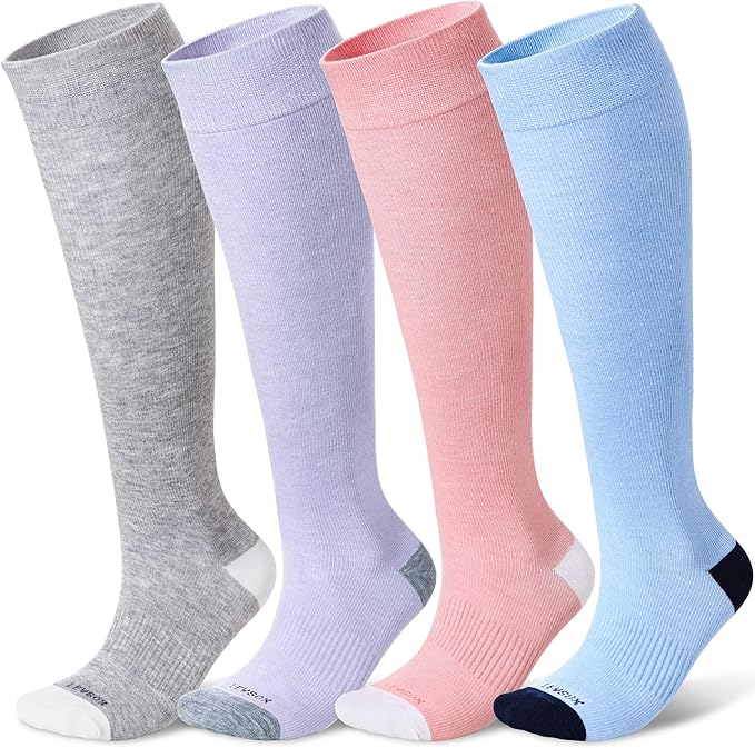 LEVSOX Compression Socks for Pregnant Women 20-30 mmHg Knee High Cute Funny by Levsox