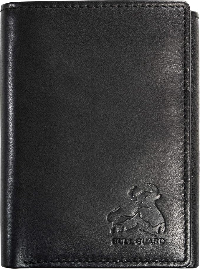 BULL GUARD Genuine Nappa Leather Trifold Wallet by BullGuard