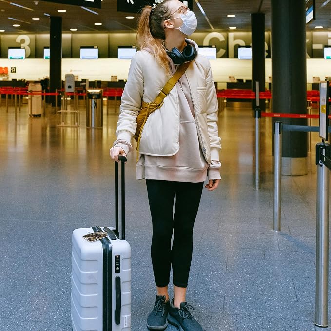 Gold Ink Hexagon Texture Luggage Tags 2PCS PU Leather Suitcases Tag - Image 6