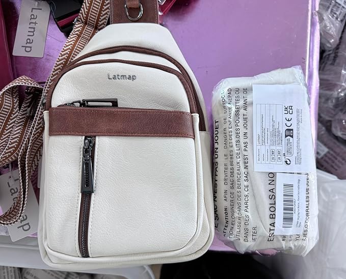 7L Sling Bag for Women Men Leather Small Sling Backpack Daypack Anti Theft - Image 11
