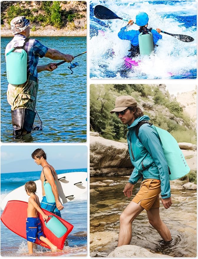 HEETA Waterproof Dry Bag for Women Men 5L/10L/20L/30L/40L Roll Top Lightweight - Image 5
