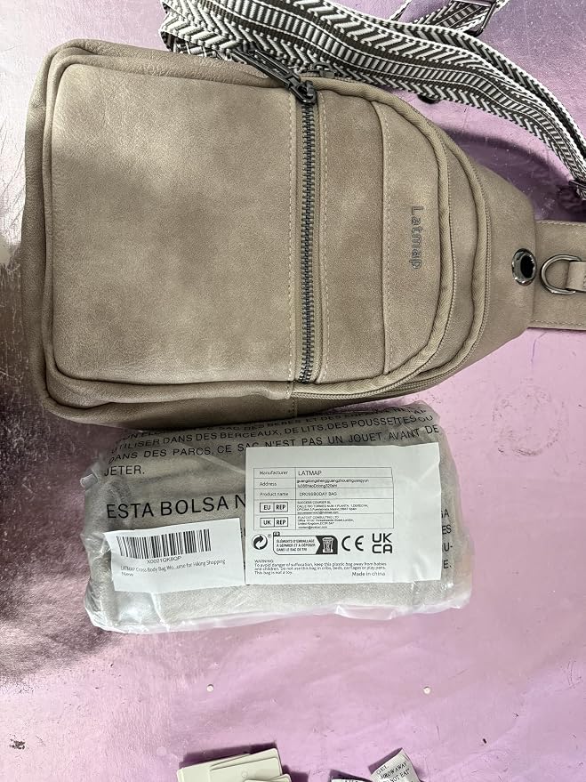 7L Sling Bag for Women Men Leather Small Sling Backpack Daypack Anti Theft - Image 12