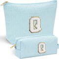 YOOLIFE Initial Makeup Bag for Women Girls by YOOLIFE