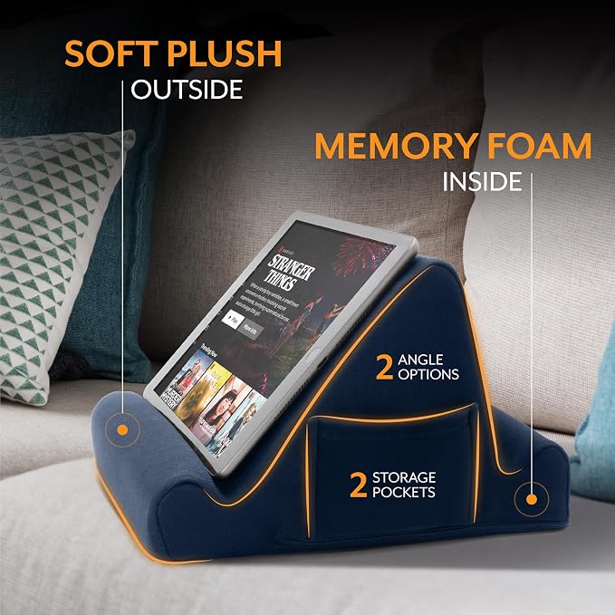 Brookstone, Memory Foam Lap Desk Tablet Holder, Holds Phones, E-Book Readers - Image 5