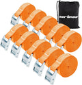Cartman 1" x 12'Lashing Straps Cargo Tie-Down Strap Up to 600lbs, 10pk in Carry by CARTMAN