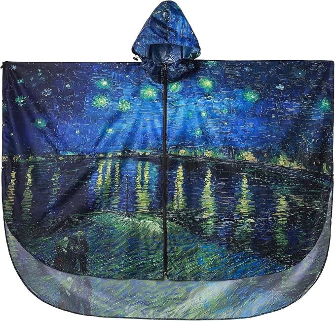 SaphiRose Rain Poncho Jacket Coat Hooded - Image 3