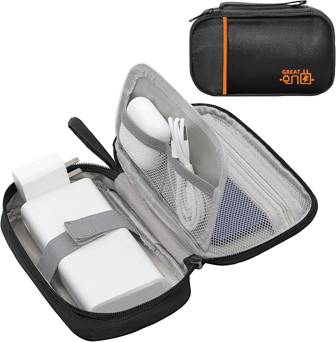 Electronics Organizer, Travel Cord Organizer Pouch, Portable Cable Organizer by Miavers