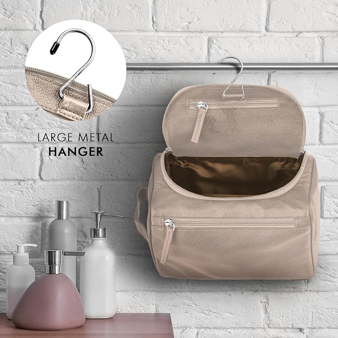 ELIZO Premium REAL Leather Toiletry Bag - Image 6