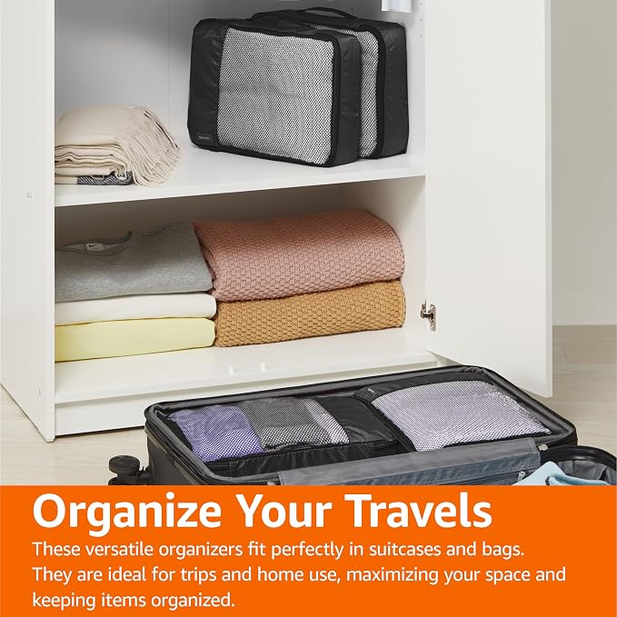 Amazon Basics Lightweight Packing Cubes Travel Organizer Set - Image 7