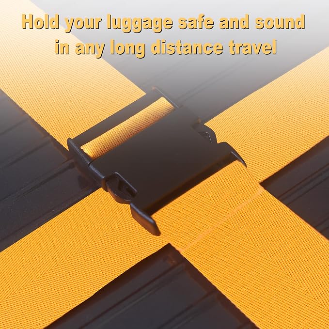 Luggage Straps for Suitcases TSA Approved Travel Belt 8 Pack by Chelmon - Image 4