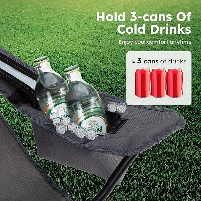 ALPHA CAMP Camping Chair 2 Pack Portable Chair - Image 5
